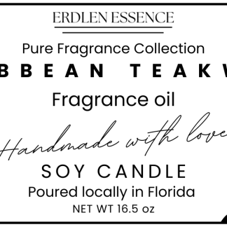 Caribbean Teakwood Label