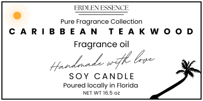 Caribbean Teakwood Label